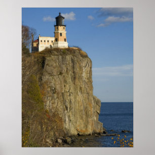 USA, Minnesota. Split Rock Lighthouse vid Lake Poster