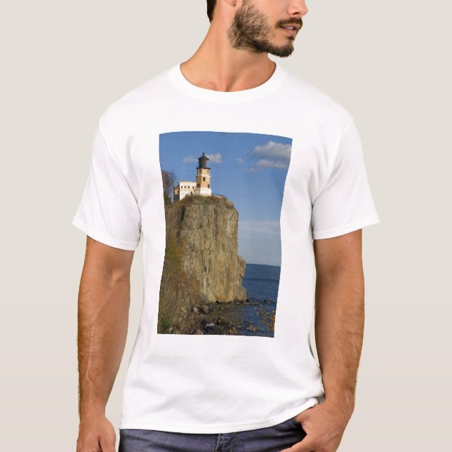USA, Minnesota. Split Rock Lighthouse vid Lake T Shirt (Framsida)