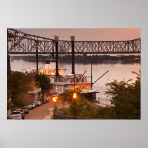 USA, Mississippi, Natchez. Natchez under Poster