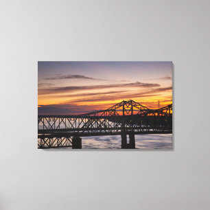 USA, Mississippi, Vicksburg. Highway I-20 och Canvastryck