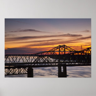USA, Mississippi, Vicksburg. I-20 Highway och Poster