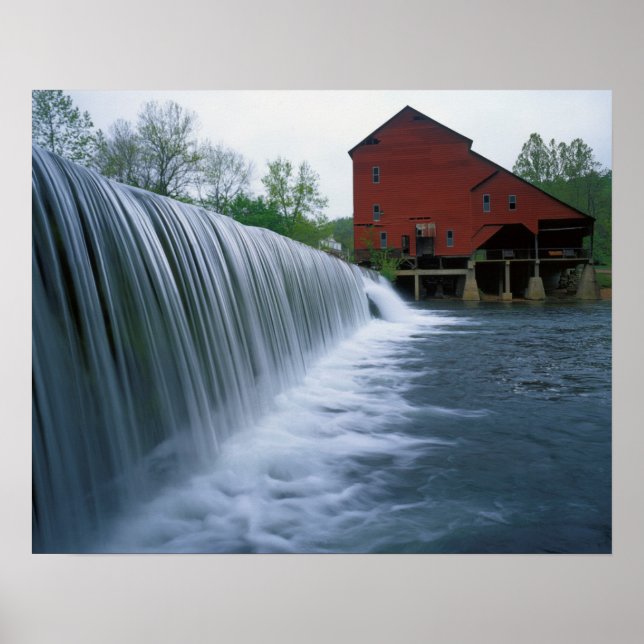 USA, Missouri, Ozark County, Rockbridge Mill Poster (Framsidan)