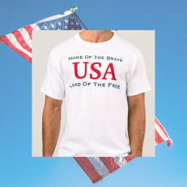 USA Modig och fri patriotisk T Shirt