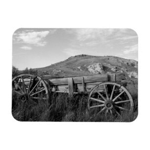 USA, Montana, Bannack State Park Gammal vagn tillv Magnet