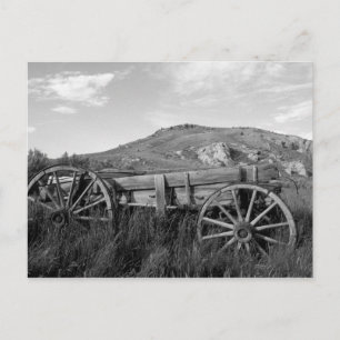 USA, Montana, Bannack State Park Gammal vagn tillv Vykort