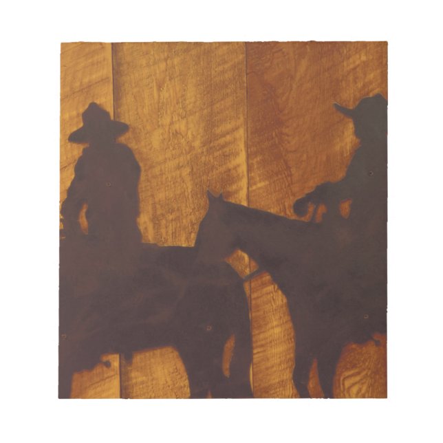 USA, Montana, Boulder River Cowboys på hästar Anteckningsblock (Framsida)