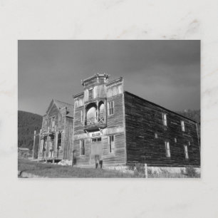 USA, Montana, Elkhorn Fraternity Hall möte Vykort