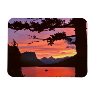 USA, Montana, Glacier National Park. Landskap Magnet