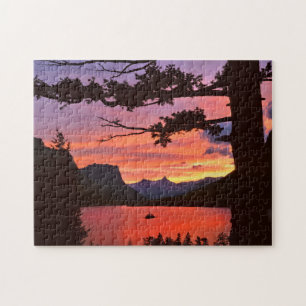 USA, Montana, Glacier National Park. Landskap Pussel