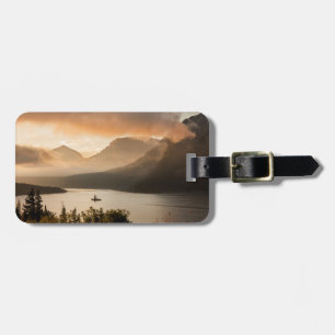 USA, Montana, Glacier National Park. Soluppgång Bagagebricka