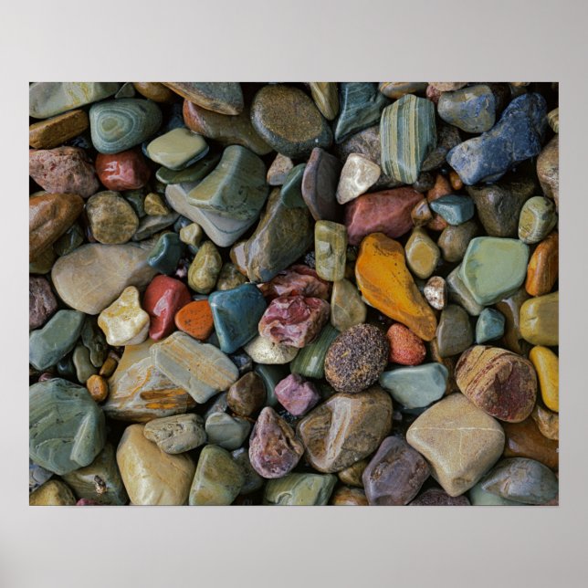 USA, Montana, Glacier National Park, Stones Poster (Framsidan)