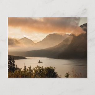 USA, Montana, Glacier nationalpark. Soluppgång Vykort