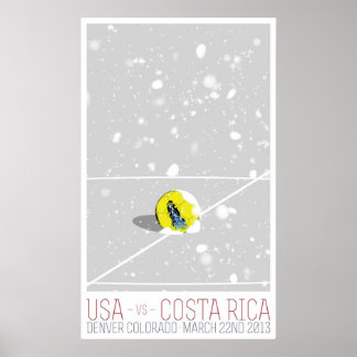 USA mot Costa Rica Poster