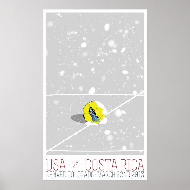 USA mot Costa Rica Poster (Framsidan)