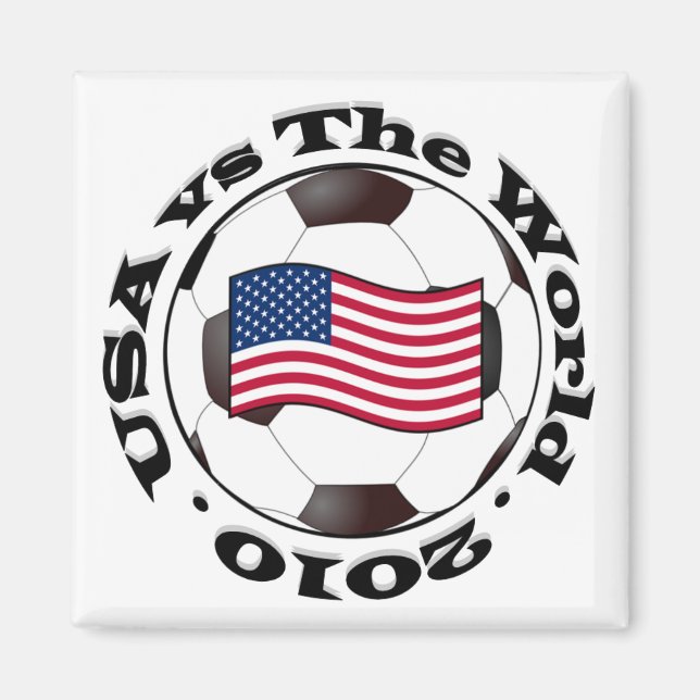 USA mot World 2010 Magnet (Framsidan)