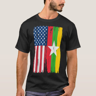 USA Myanmar Flag TShirt304 T Shirt
