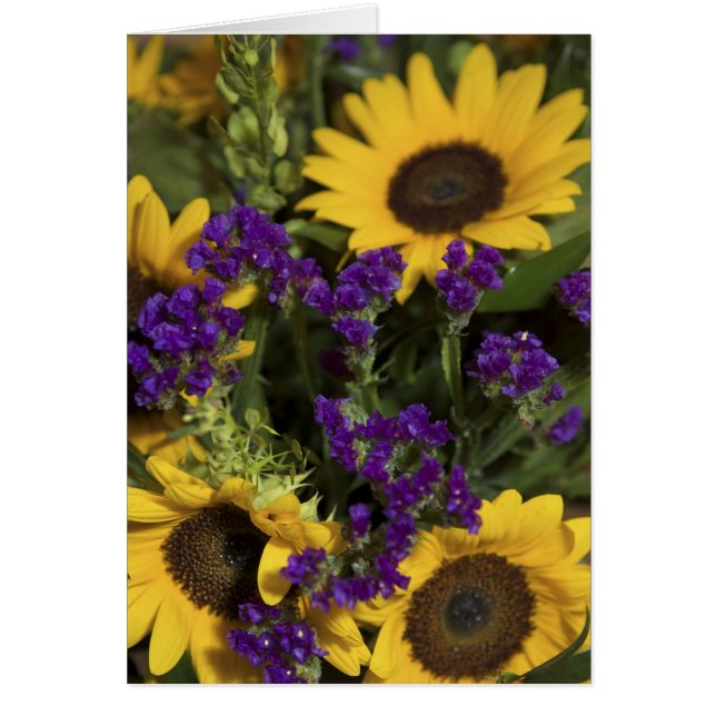 USA, närbild på bröllopsblomsterarrangemang, Hälsningskort (Framsidan)