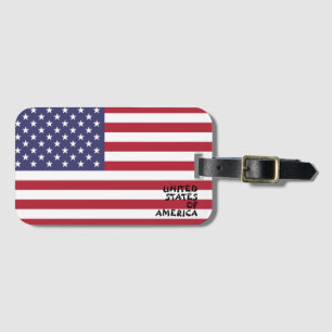 USA National Flagga Patriotic Bagagebricka
