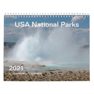 USA National Parker 2021 Calendar Kalender
