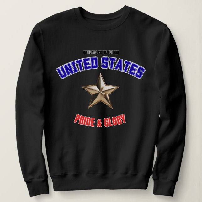 USA National Pride Edition Damtröja T Shirt (Design framsida)