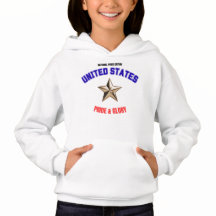 USA Nationalstolt Edition Flickor Hoodie