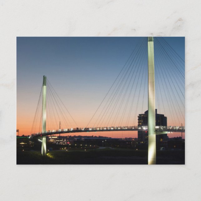 USA, Nebraska, Omaha, Bob Kerrey Pedestrian Vykort (Framsida)