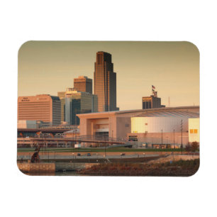 USA, Nebraska, Omaha, Siluett Magnet