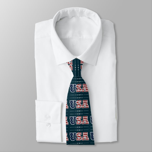 USA Necktie Slips (Bunden)