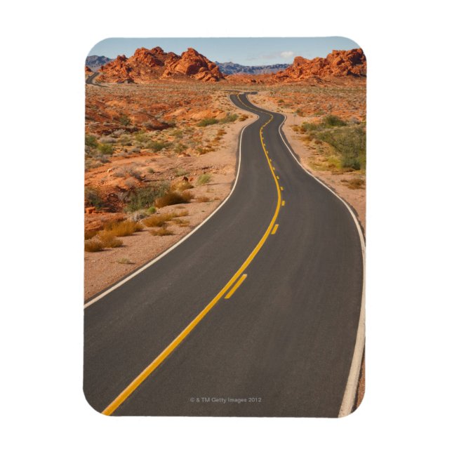 USA, Nevada, branddalen, ökenvägen Magnet (Vertikal)