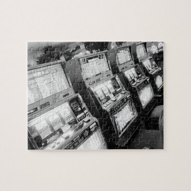 USA, Nevada, Las Vegas: Casino-kortplats Maskiner  Pussel (Horisontell)