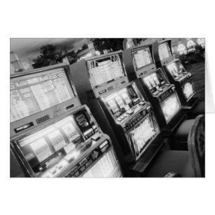 USA, Nevada, Las Vegas: Kasinoautomater / Hälsningskort