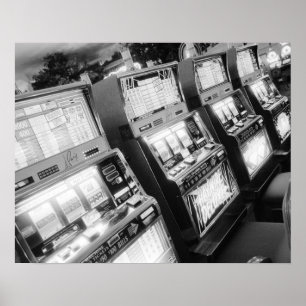USA, Nevada, Las Vegas: Kasinoautomater / Poster