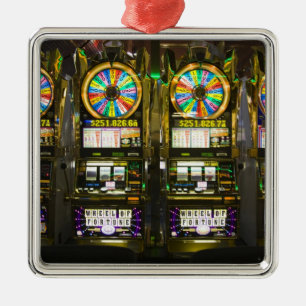 USA, Nevada, Las Vegas. McCarran International Julgransprydnad Metall
