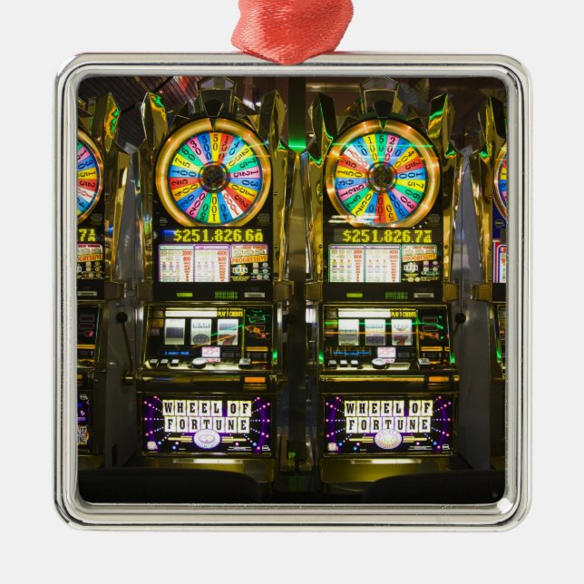 USA, Nevada, Las Vegas. McCarran Internationell Julgransprydnad Metall (Framsidan)