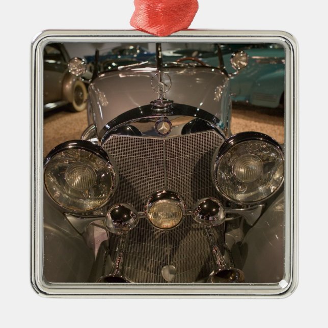 USA Nevada_Reno: Medborgarebilmuseum 2 Julgransprydnad Metall (Framsidan)