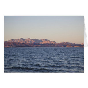 USA, Nevada, Sjö Mead Hälsningskort