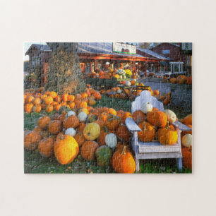USA, New England, Maine, Wells. Höstutställning Pussel