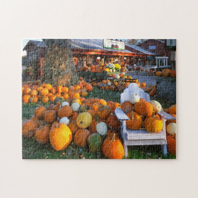 USA, New England, Maine, Wells. Höstutställning Pussel (Horisontell)