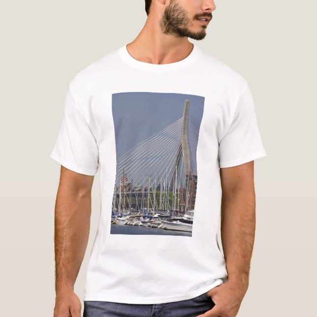 USA, New England, Massachusetts, Boston, båtar Tee Shirt (Framsida)
