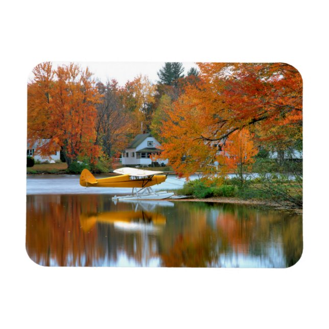 USA, New England, New Hampshire. Flygplan med flot Magnet (Horisontell)