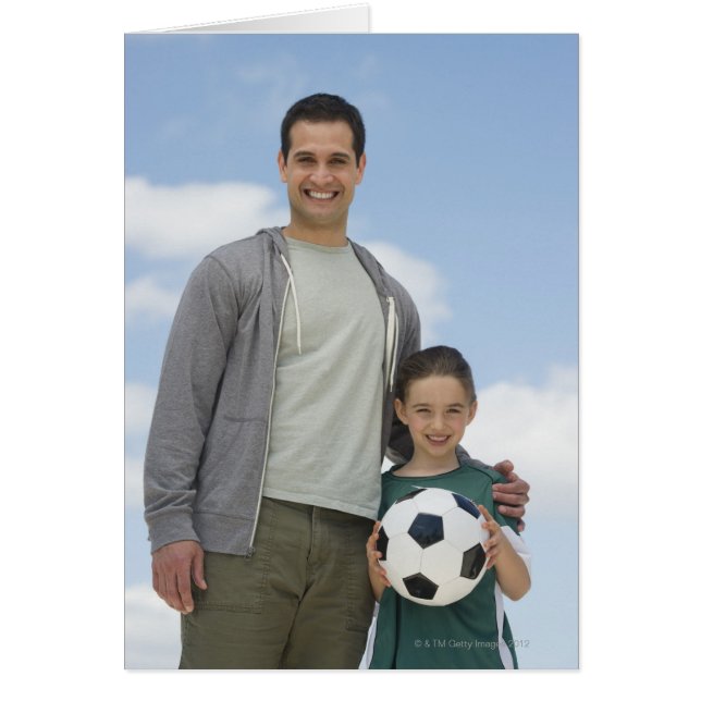 USA, New jersey, Jersey City, porträtt i far Hälsningskort (Framsidan)