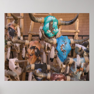 USA, New mexico, Santa Fe: Downtown Santa Fe Poster