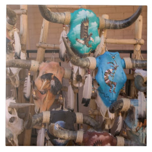 USA, New mexico, Santa Fe: I centrala Santa Fe Kakelplatta