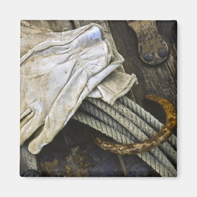 USA, New mexico, Santa Fe. Närhet till cowboyen Magnet (Framsidan)