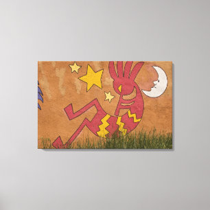 USA, New mexico, Santa Fe. Väggmur av en Canvastryck