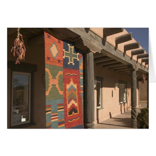 USA, New mexico, Taos: Galleriet Navaho Matta Hälsningskort (Framsidan Horizontal)