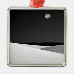 USA, New Mexico, White Sands National Monument. Julgransprydnad Metall