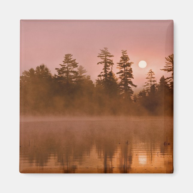 USA, New York, Adirondack Park. Soluppgång Magnet (Framsidan)