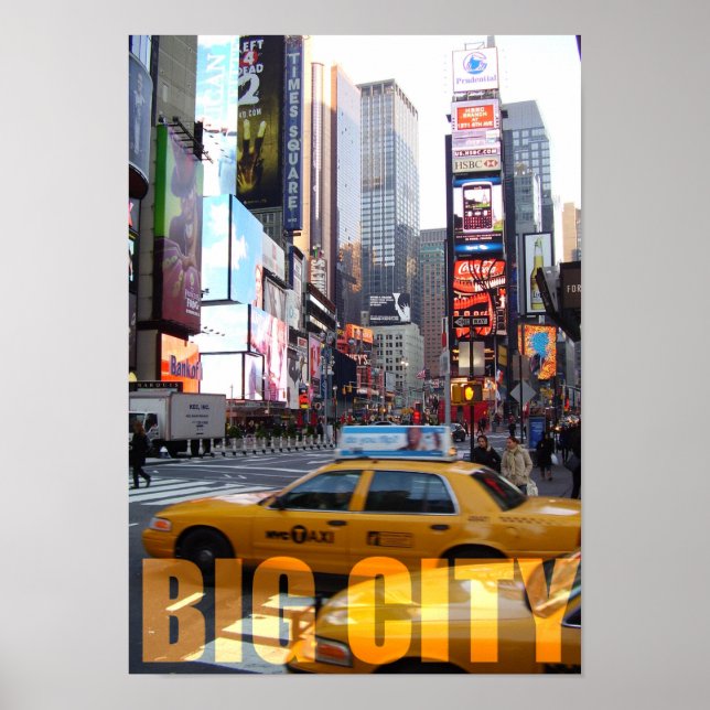 USA New York Big City Lifestyle Taxi Poster (Framsidan)