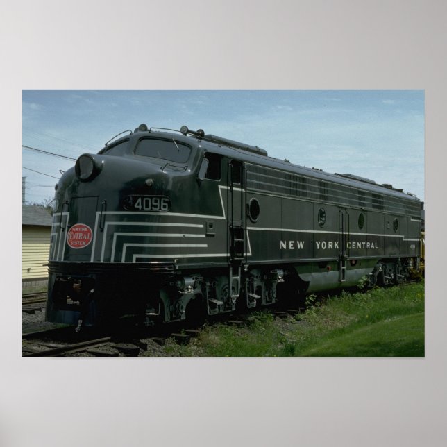 USA, New York Central EMD E8 persondiesel, E8 Poster (Framsidan)